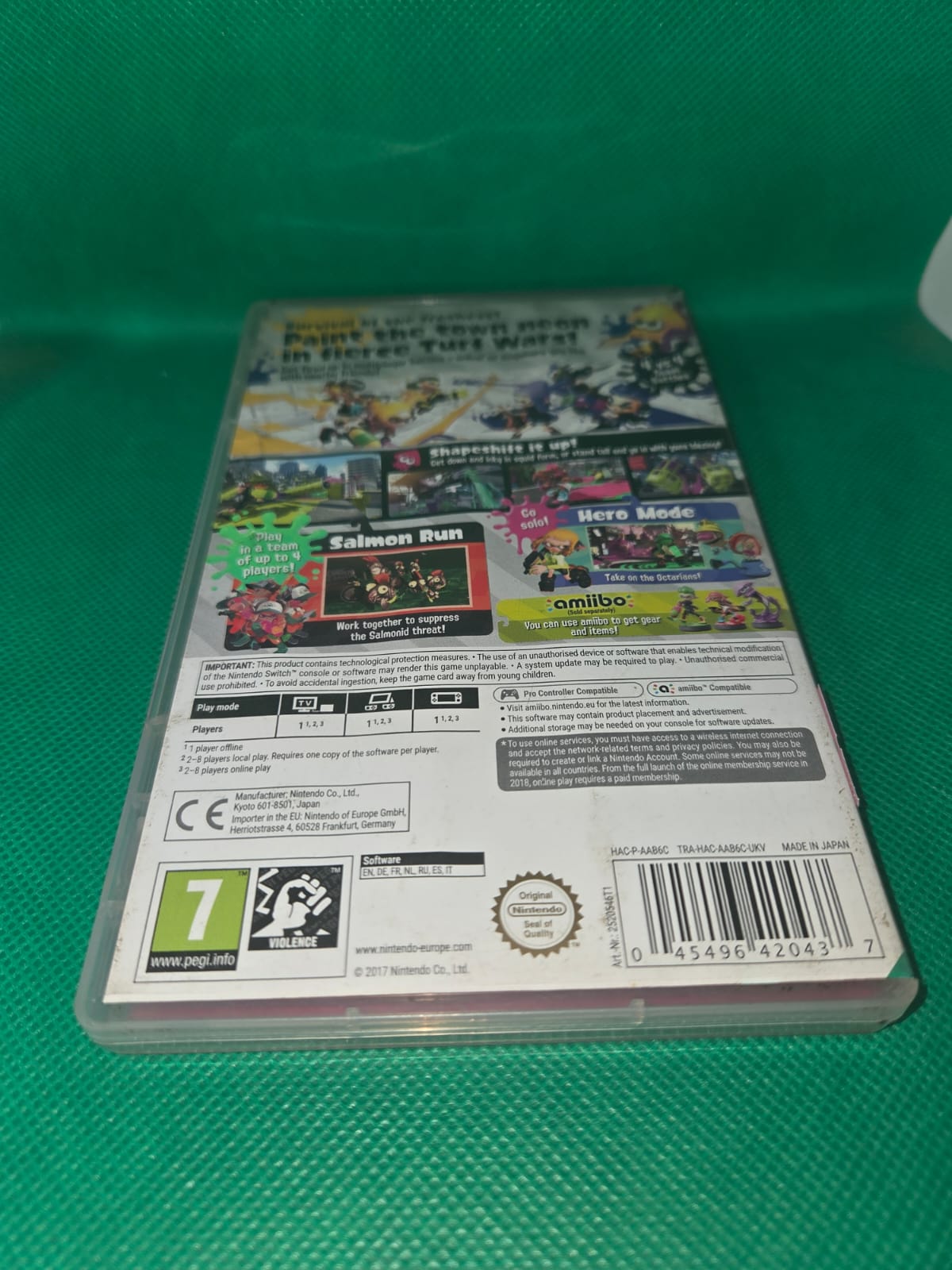 SWITCH SPLATOON 2 USADO - Imagen 2
