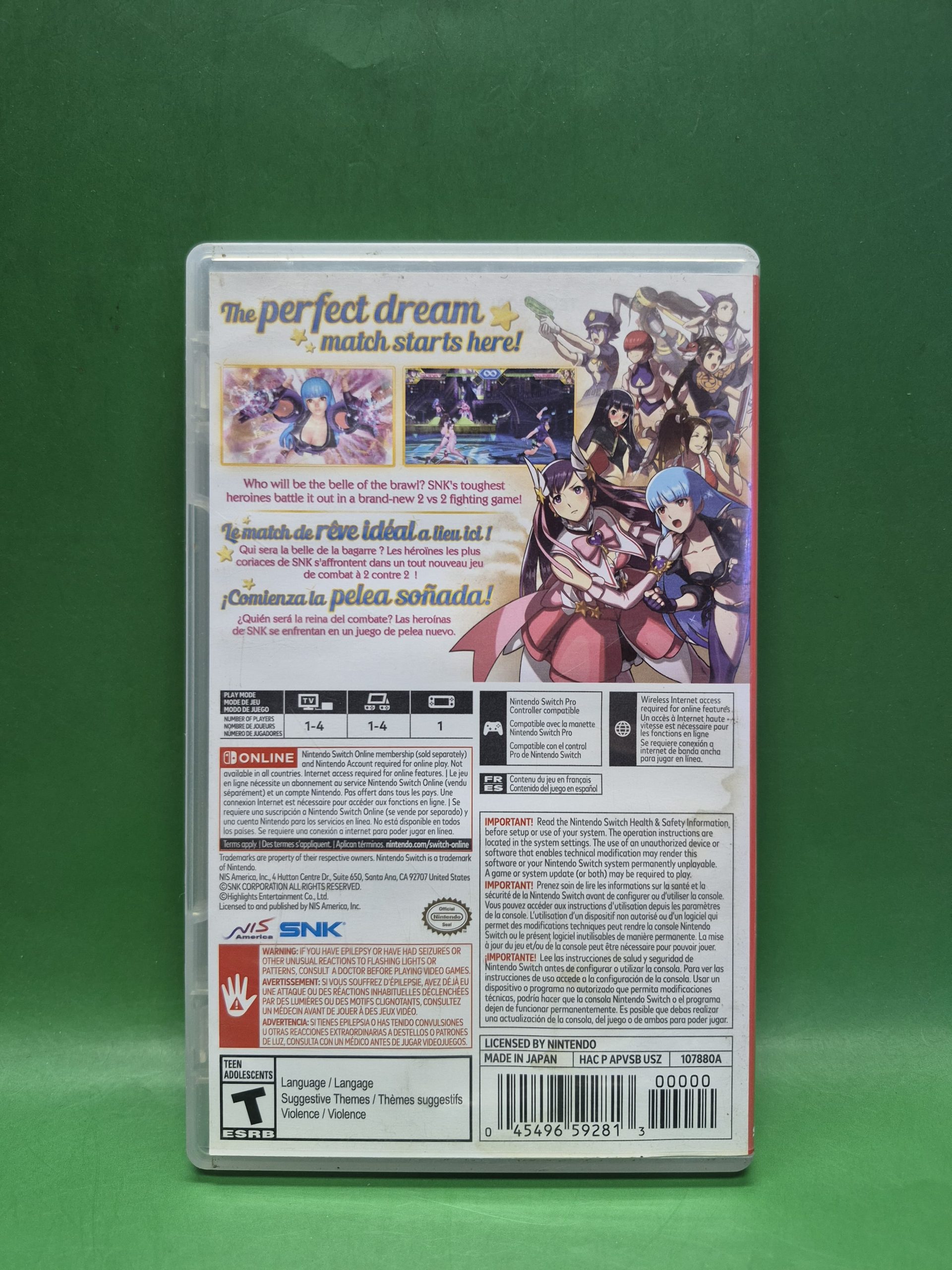 SWITCH SNK HEROINES TAG TEAM FRENZY USADO - Imagen 3