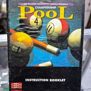 MANUAL CHAMPIONSHIP POOL
