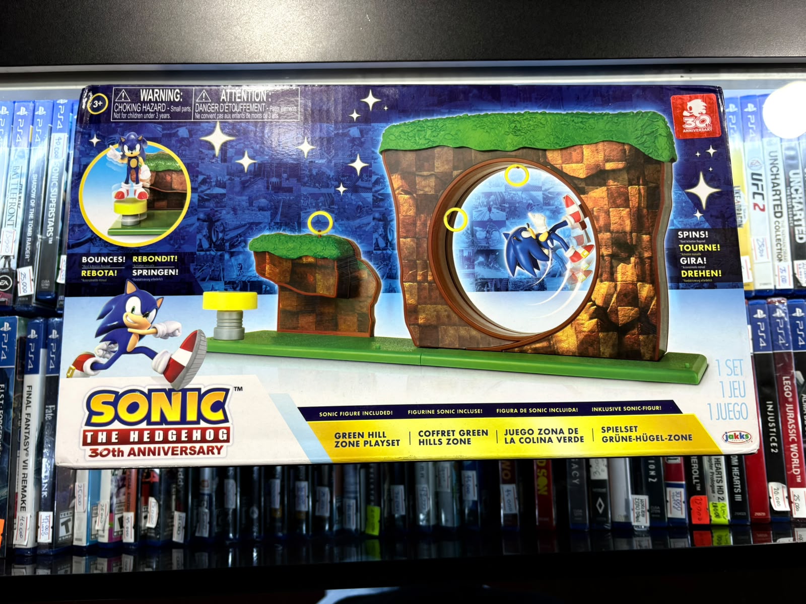 Sonic The Hedgehog Green Hill Zone Playset Con Figura 2.5 - Imagen 2